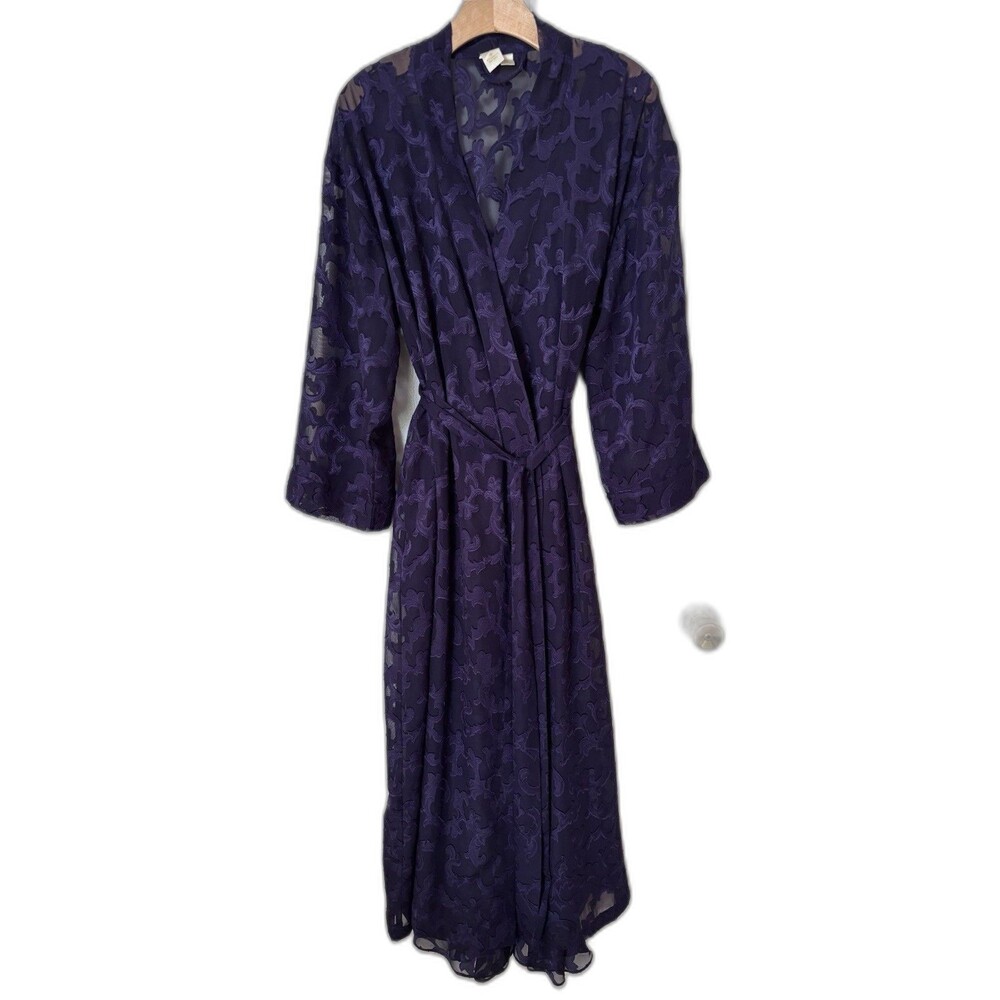 VTG Victoria's Secret Gold Label Robe Nightgown Lingerie Set Moody Whimsigoth S